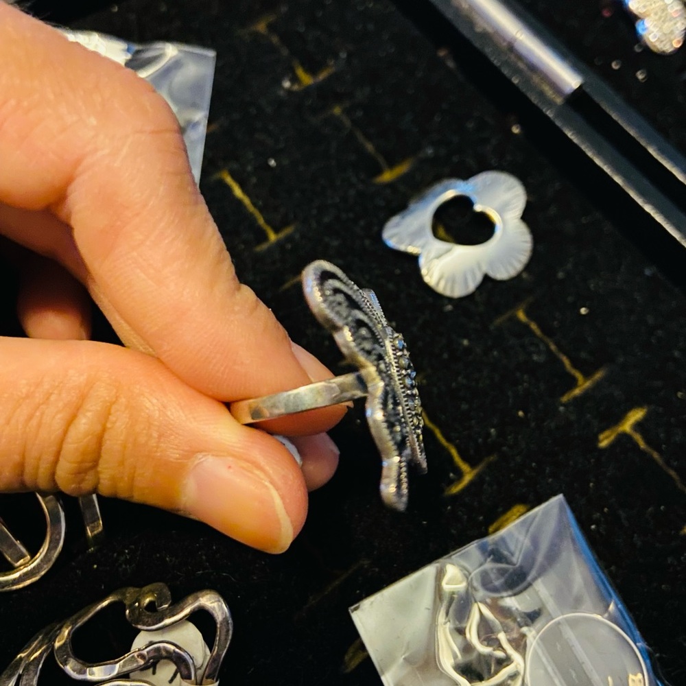 Sterling silver rings - Picture 5 of 8